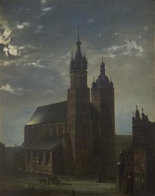St Mary’s Church in Krakow, 1865. Creator: Aleksander Gryglewski.
