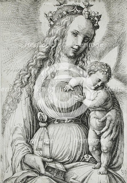 Virgin and Child with a Book, c1489. Creator: Daniel Hopfer.