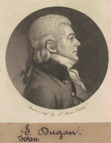 John Dugan, 1799. Creator: Charles Balthazar Julien Févret de Saint-Mémin.