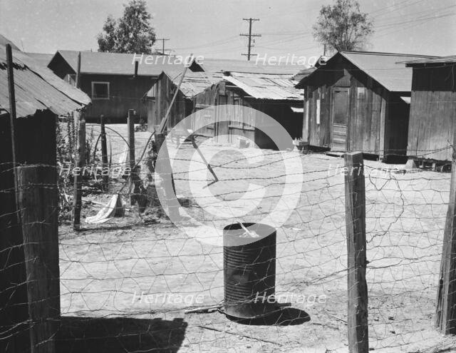 Homes of Mexican field laborers, Brawley, Imperial Valley, California, 1935. Creator: Dorothea Lange.