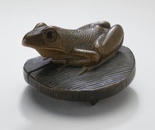 Frog on Well Cover, early 19th century. Creator: Kitao Shigemasa.