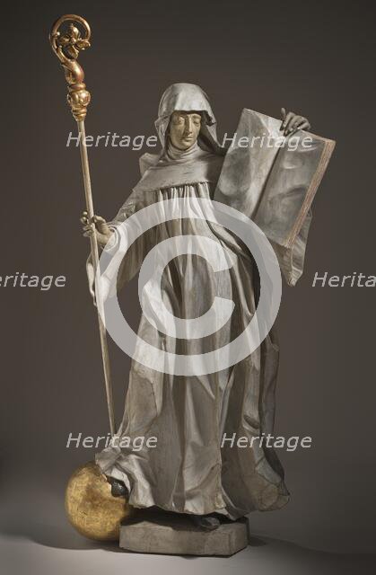 Saint Scholastica, c.1755. Creator: Circle of Ignaz Günther.