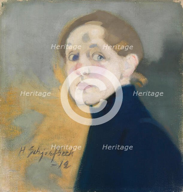 Self-Portrait, 1912. Creator: Schjerfbeck, Helene (1862-1946).