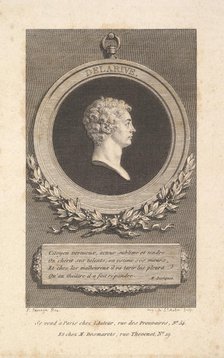 Portrait of De Larive, 1785. Creator: Augustin de Saint-Aubin.