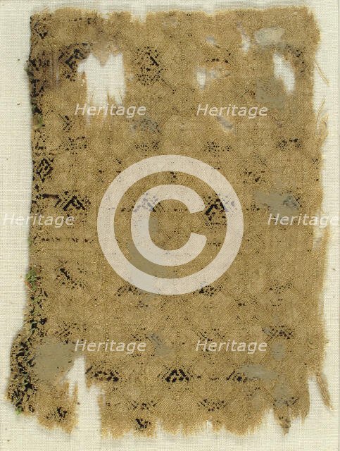 Textile withTrellis Pattern, German, 15th century. Creator: Unknown.