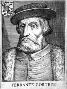Hernan Cortes (1485-1547), Spanish conquistador who conquered Mexico. Artist: Unknown