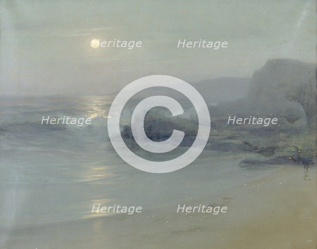 'Moonlight on the sea', 1899. Artist: Lionel Walden