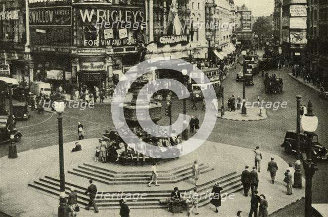 'One of London's best-loved statues is that of Eros which surmounts the fountain at Piccadilly Circu Creator: Unknown.