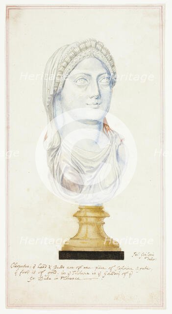 Agate Head of Cleopatra, early-mid 18th century. Creator: Giuseppe Grisoni.
