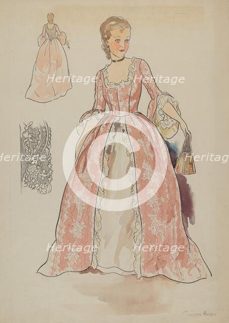 Dress, c. 1936. Creator: Lillian Causey.