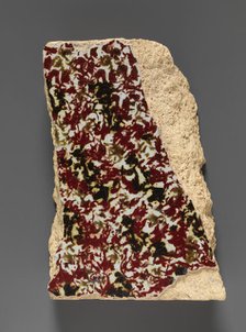 Polychrome Luster Tile Fragment, Iraq, 9th century. Creator: Unknown.