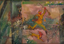 Running Hunter with a Rifle, 1935. Creator: Arnold Peter Weisz-Kubincan.