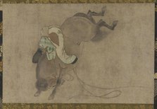 Horse and Rider, Momoyama period, 1568-1615. Creator: Unknown.