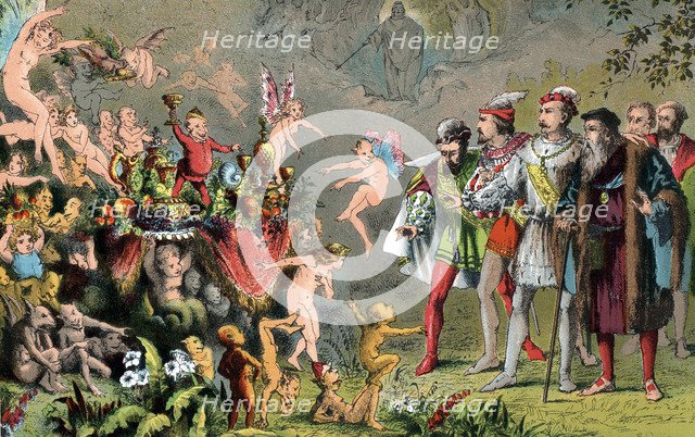 Scene from Shakespeare's The Tempest, 1856-1858. Artist: Robert Dudley