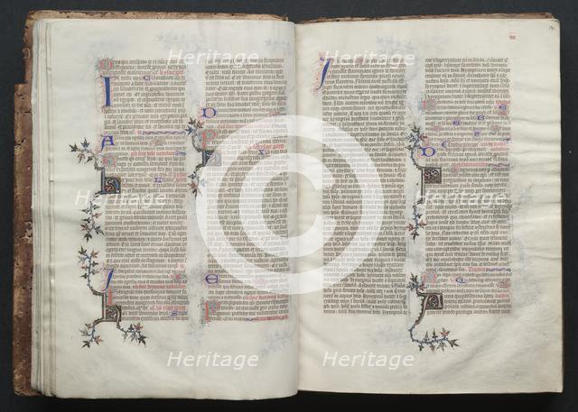 The Gotha Missal: Fol. 14r, Text , c. 1375. Creator: Master of the Boqueteaux (French); Workshop, and.