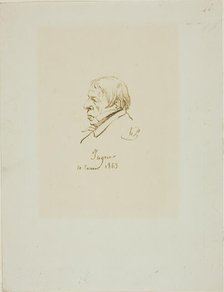 Jean Auguste Dominique Ingres, 1863. Creator: Henri Lehmann.