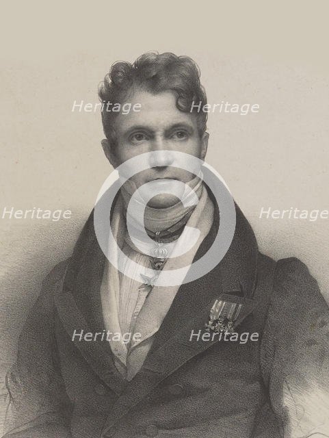 Portrait of the conductor and composer Gaspare Spontini (1774-1851), 1830. Creator: Grevedon, Pierre Louis Henri (1776-1860).