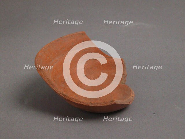 Bowl Fragment, Coptic, 4th-7th century. Creator: Unknown.