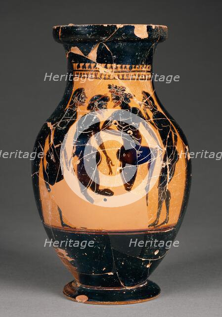 Attic Black-Figure Oinochoe, about 510 BC. Creator: Leagros Group.