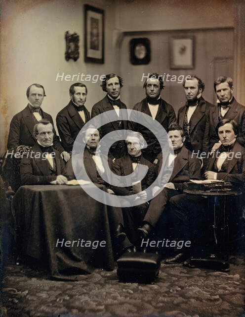 Boston Lawyers or Clergymen (?), ca. 1850. Creators: Josiah Johnson Hawes, Albert Sands Southworth.