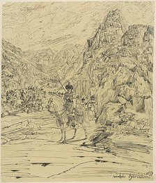 Battle in the Mountains, 1857. Creator: Rodolphe Bresdin.