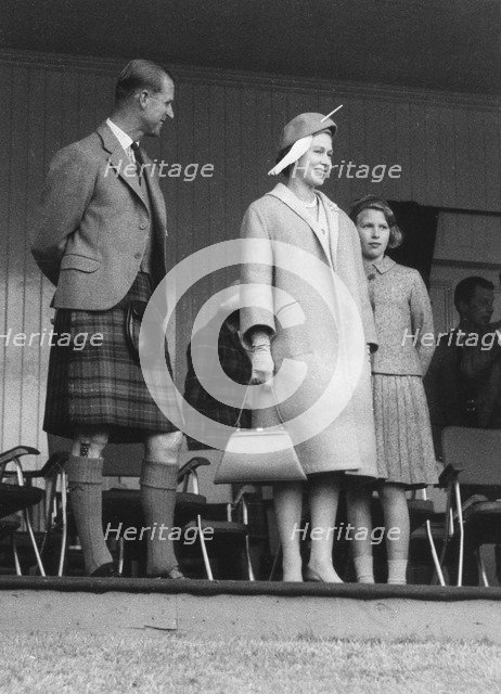 Queen Elizabeth attendeds the Braemar Games, Scotland, September 1961. Artist: Unknown