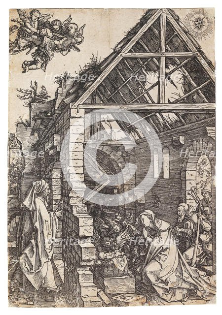 The Nativity of Christ, from the series "The Life of the Virgin", ca 1503. Creator: Dürer, Albrecht (1471-1528).