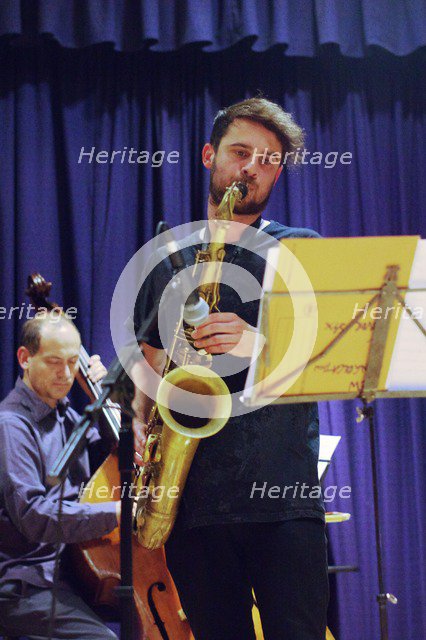 Josh Arcoleo, Watermill Jazz Club, Dorking, Surrey, October 2015. Artist: Brian O'Connor.