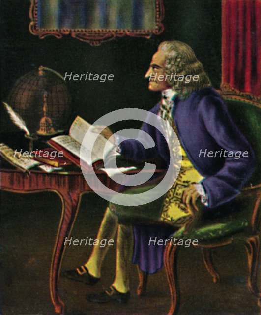 'Voltaire 1694-1778. - Gemälde von Carmontel', 1934. Creator: Unknown.