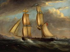 The Brig 'Manly', 1834. Creator: John Phillip.