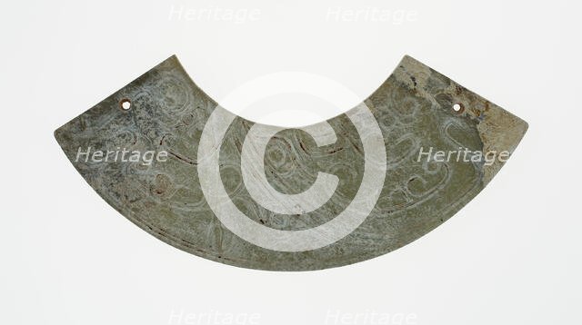Arc-shaped pendant (huang), Western Zhou period, c. 10th century B.C. Creator: Unknown.