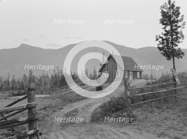 Farm for sale, Boundary County, Idaho, 1939. Creator: Dorothea Lange.