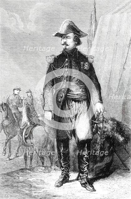 Portrait of Marshal Canrobert, for the Gallery of Versailles, painted by M. Beaucé, 1860. Creator: Unknown.