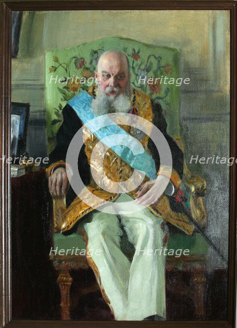 Portrait of Count Dmitri Martynovich Solski (1833-1910), 1908. Artist: Kustodiev, Boris Michaylovich (1878-1927)