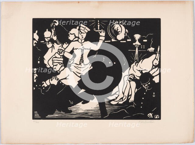 C'est la guerre (It's the war), 1915-1916. Creator: Vallotton, Felix Edouard (1865-1925).