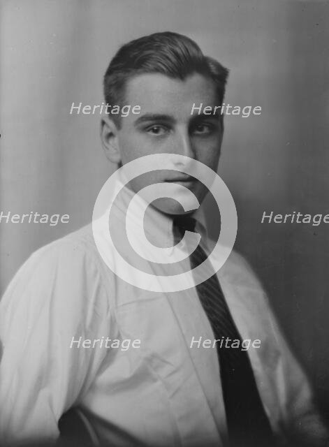 Mr. Charles Y. Garland, portrait photograph, 1918 Jan. 4. Creator: Arnold Genthe.