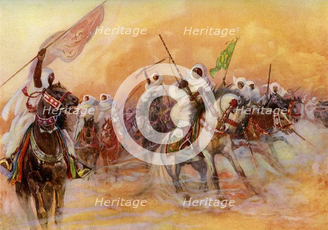 Powder play, Morocco. Artist: Unknown