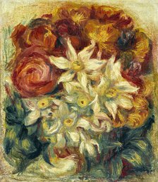 Bouquet de narcisses et de roses, c.1914. Creator: Pierre-Auguste Renoir.