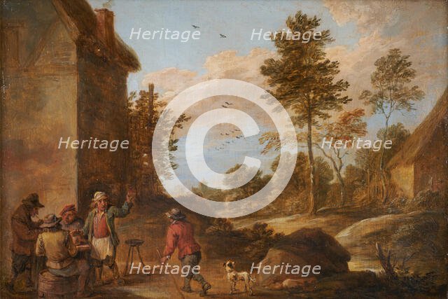 Peasants seated at the inn, between 1630 and 1690. Creator: David Teniers II.