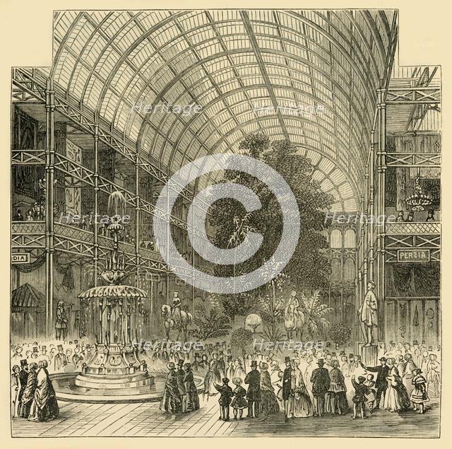 'Nave of the Great Exhibition of 1851', (c1876). Creator: Unknown.