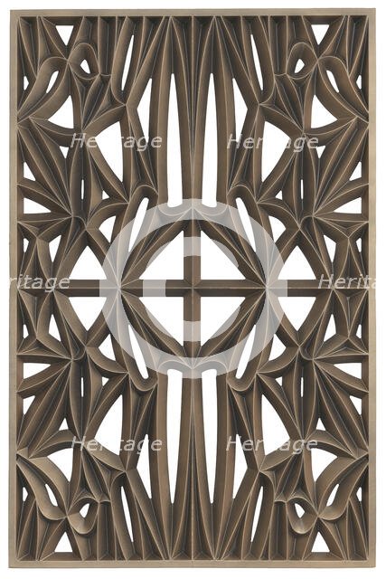 Corona panel designed for NMAAHC (Type E: 85% opacity), ca. 2013. Creators: Peerless Pattern Works, Morel Industries, Dura Industries, Northstar Contracting.