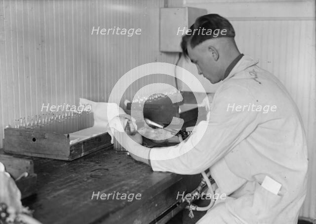 Army, U.S. Army Medical School; Typhoid Vaccine, 1917. Creator: Harris & Ewing.