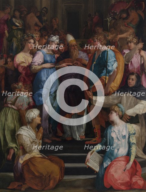 The Marriage of the Virgin (Pala Ginori), 1523. Artist: Rosso Fiorentino (1495-1540)