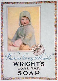 Advert for Wright's coal tar soap, 1924. Artist: Unknown