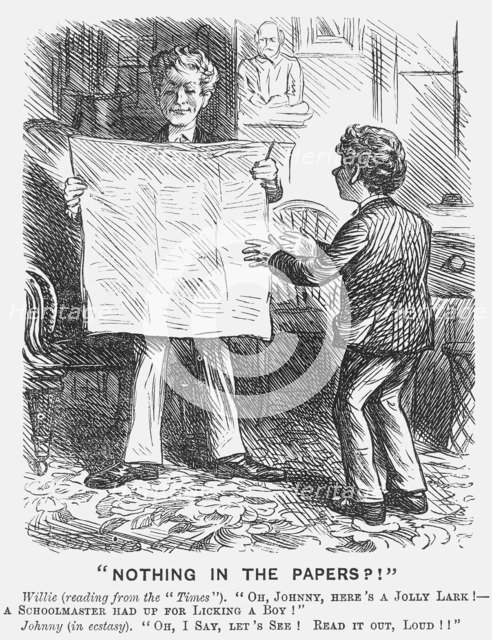 Nothing in The Papers?!, 1870. Artist: Unknown