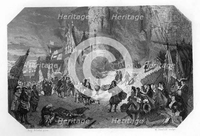 Menno van Coehoorn, Dutch soldier and military engineer, at the Siege of Namur, 1692, (c1870). Artist: W Steelink