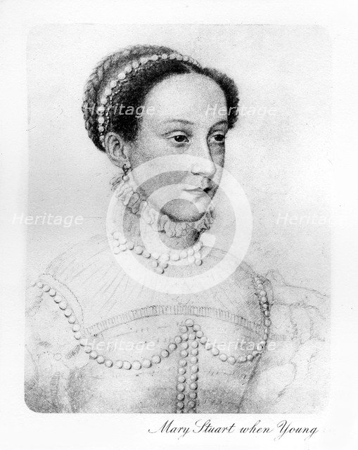 Mary Stuart when young, (1907). Artist: Unknown