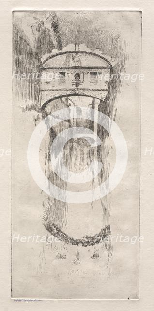 Etchings of Venice: Bridge of Sighs, 19th century. Creator: Otto H. Bacher (American, 1856-1909).