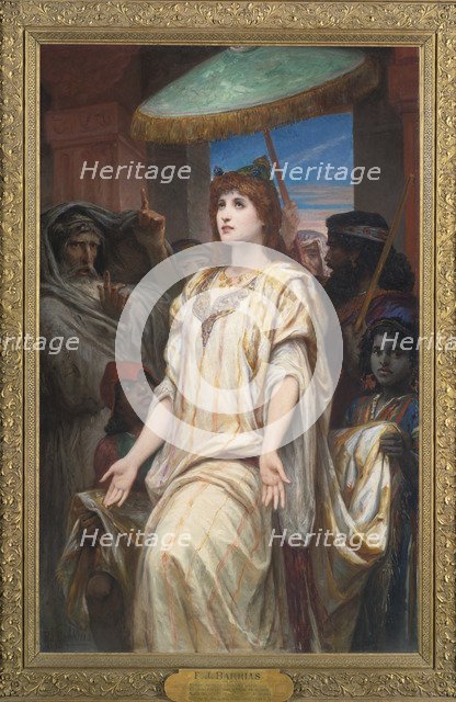 Esther before Ahasuerus, 1894. Artist: Barrias, Félix-Joseph (1822-1907)