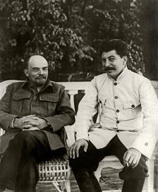 Stalin and Lenin. August 1922, 1922.